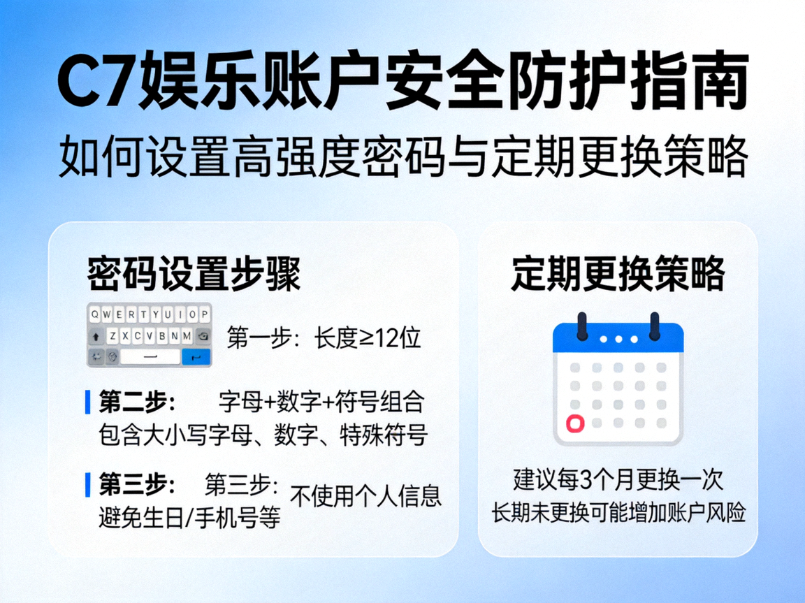 C7娱乐账户安全防护指南：如何设置高强度密码与定期更换策略配图