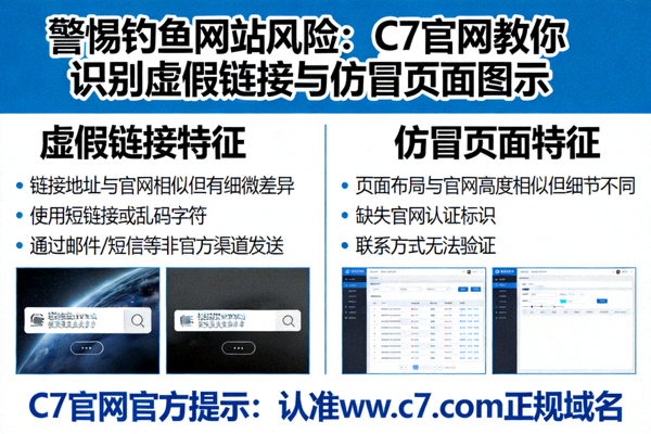 警惕钓鱼网站风险：C7官网教你识别虚假链接与仿冒页面图示