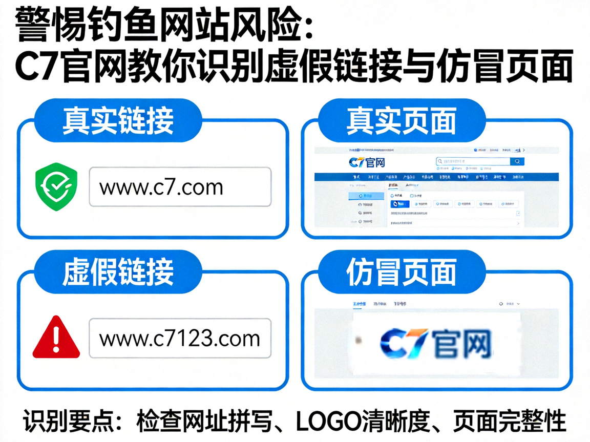 警惕钓鱼网站风险：C7官网教你识别虚假链接与仿冒页面图示，显示域名对比与SSL证书检查步骤